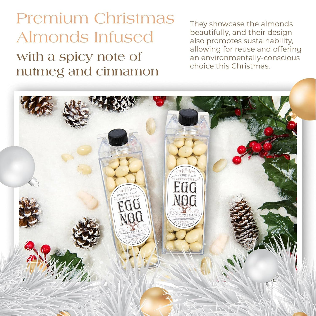 Eggnog Almonds Infused with a Spicy Note of Nutmeg & Cinnamon