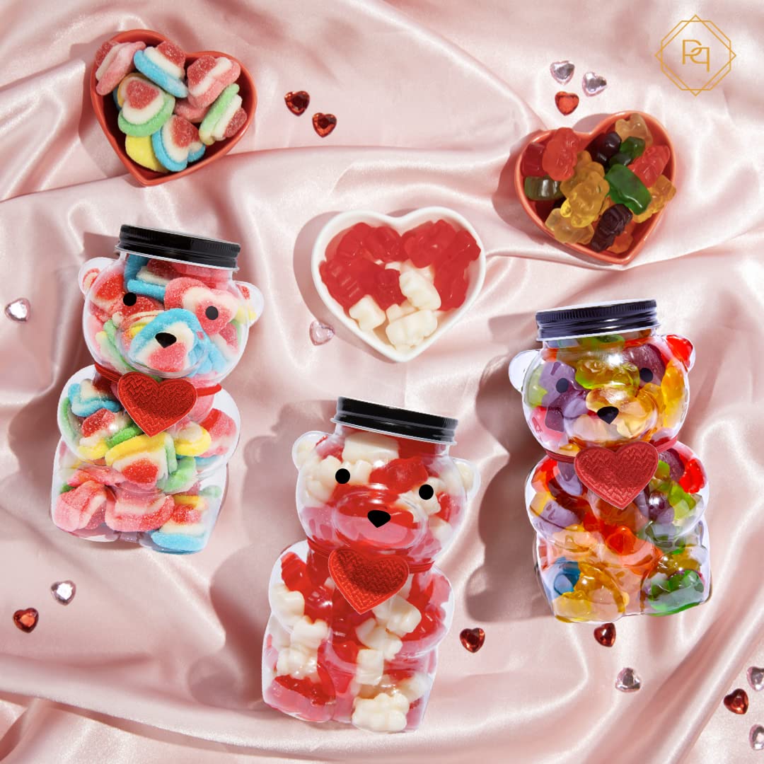 Love Bear with Red & White Gummy Bears | Valentine's Day Candy