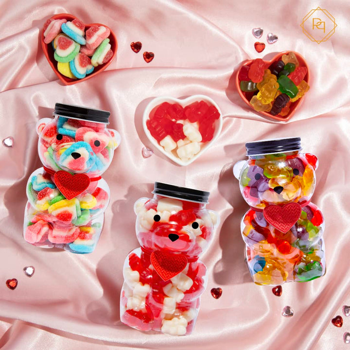 Love Bear with Red & White Gummy Bears | Valentine's Day Candy